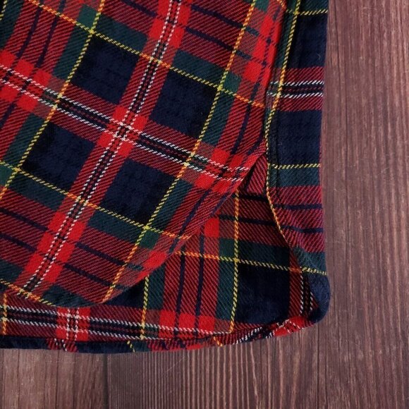 Polo Ralph Lauren Mens 3XLT Tall Red Tartan Plaid Heavy Flannel Button Up Shirt - Picture 9 of 14